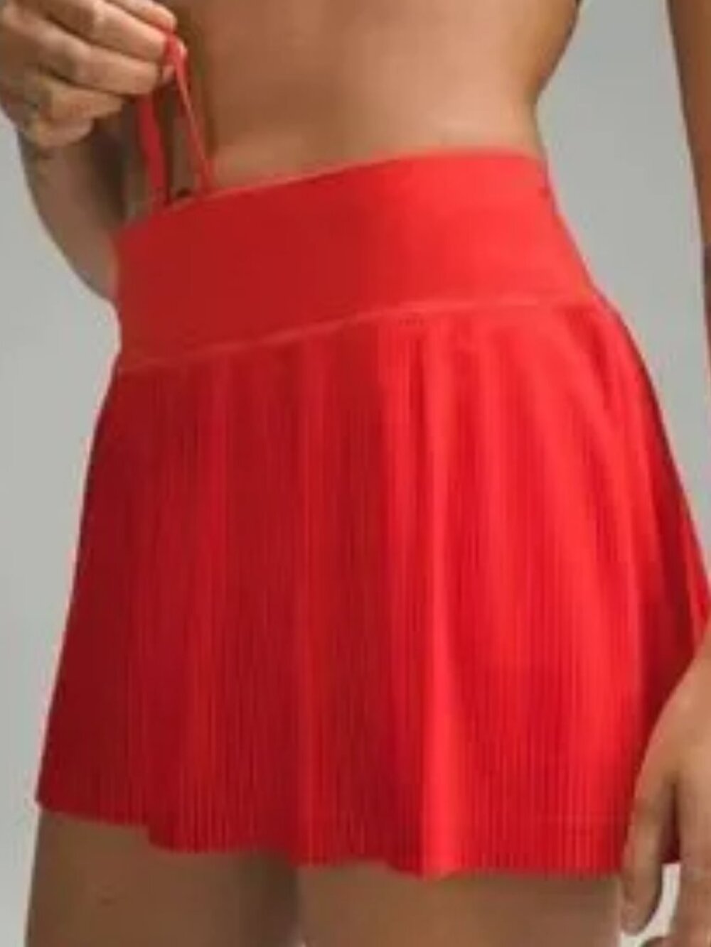 Lululemon Pleat to Street Mid-Rise Skirt in Hot Heat
